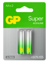 BATERIA ALCALINA AA PAQUETE 2 UND GP15A