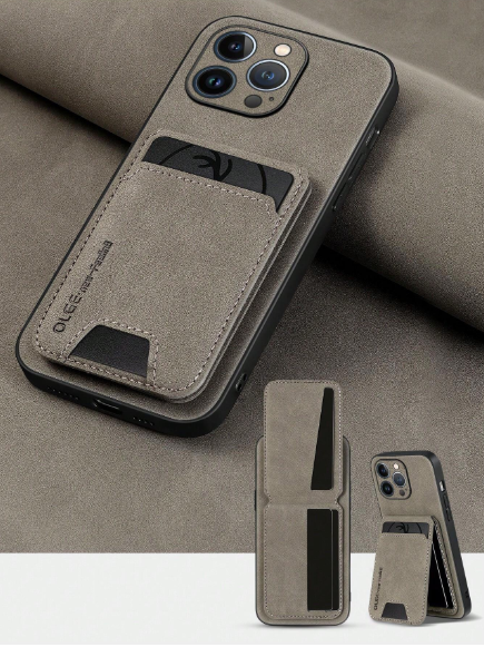 ESTUCHE ACRILICO SAMSUNG GALAXY A55 5G CON TARJETERO GRIS