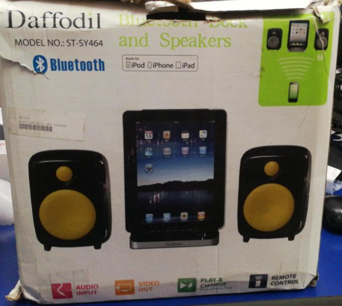 PARLANTE BLUETOOTH  DAFFODIL IPHONE NEGRO