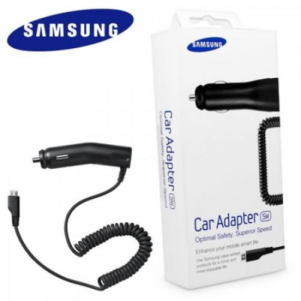 CARGADOR CARRO MICRO USB NEGRO