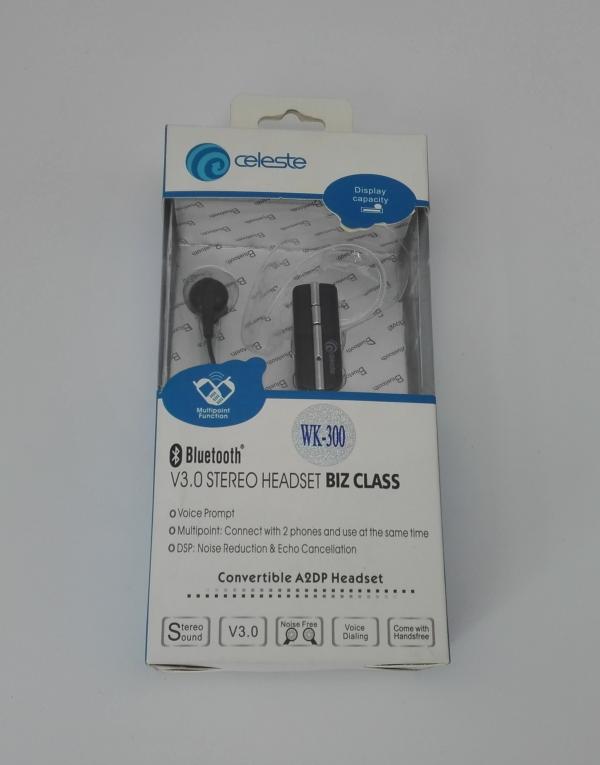 AUDIFONO BLUETOOTH  WK-300 NEGRO
