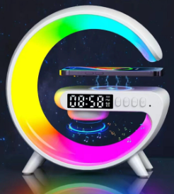 PARLANTE BLUETOOTH CON CARGADOR INALAMBRICO MULTICOLOR