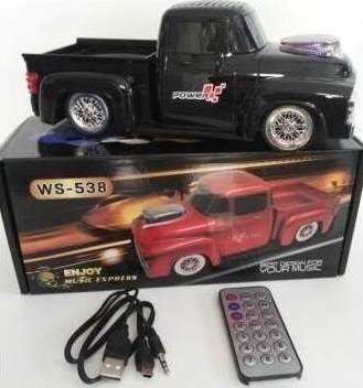 RADIO PARLANTE CAMIONETA   WS-538 ROJO