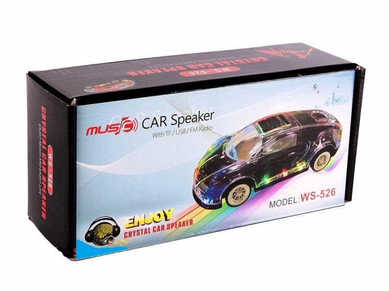 RADIO PARLANTE CARRO DEPORTIVO WS-526 ROJO