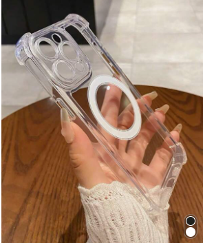 ESTUCHE SILICON MAGNETICO IPHONE 13 TRANSPARENTE