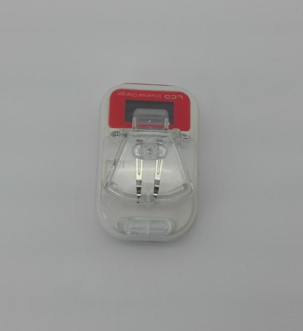 CARGADOR BATERIA UNIVERSAL CON LCD TRANSPARENTE