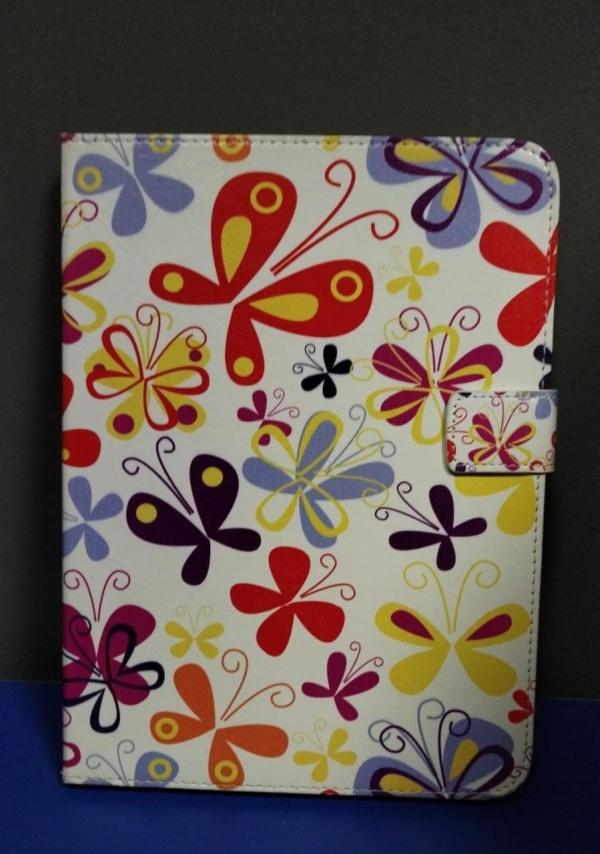 ESTUCHE CON DIES&Ntilde;O  TABLET  10" MARIPOSAS
