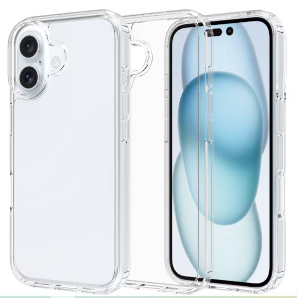 ESTUCHE SPACE DE SILICON IPHONE 16 TRANSPARENTE