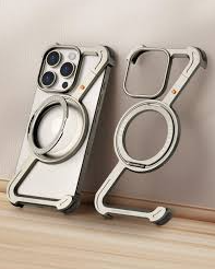 ESTUCHE METAL EN FORMA DE Z IPHONE 16 PRO COLORES