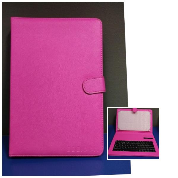 ESTUCHE CON TECLADO CLASSIC CASE 10.1 ROSADO