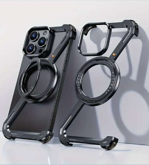 ESTUCHE METAL EN FORMA DE Z IPHONE 16 PRO MAX COLORES