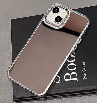 ESTUCHE SILICON ESPEJO IPHONE 16 PRO MAX TRANSPARENTE