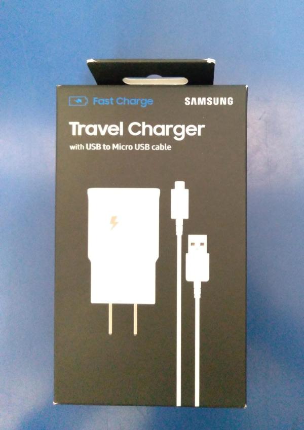 CARGADOR SAMSUNG  CARGA RAPIDA USB A  MICRO USB BLANCO