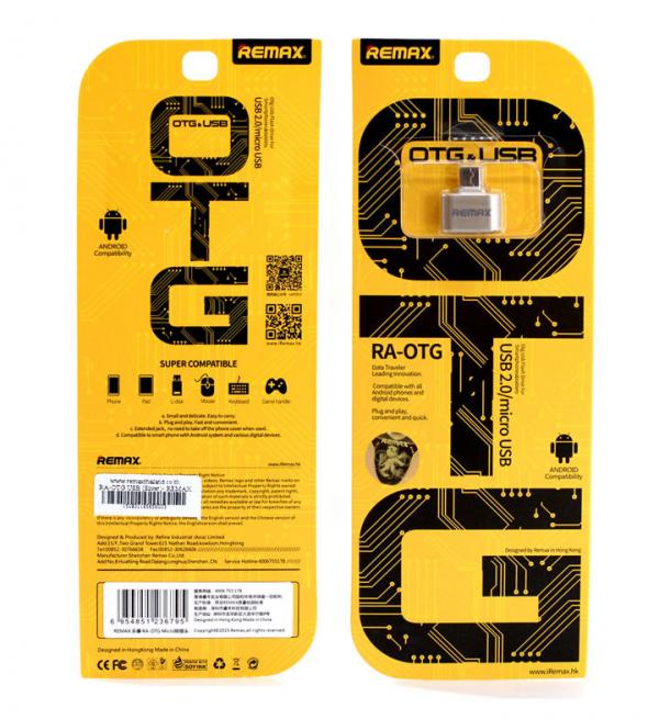 ADAPTADOR REMAX USB / MICRO USB