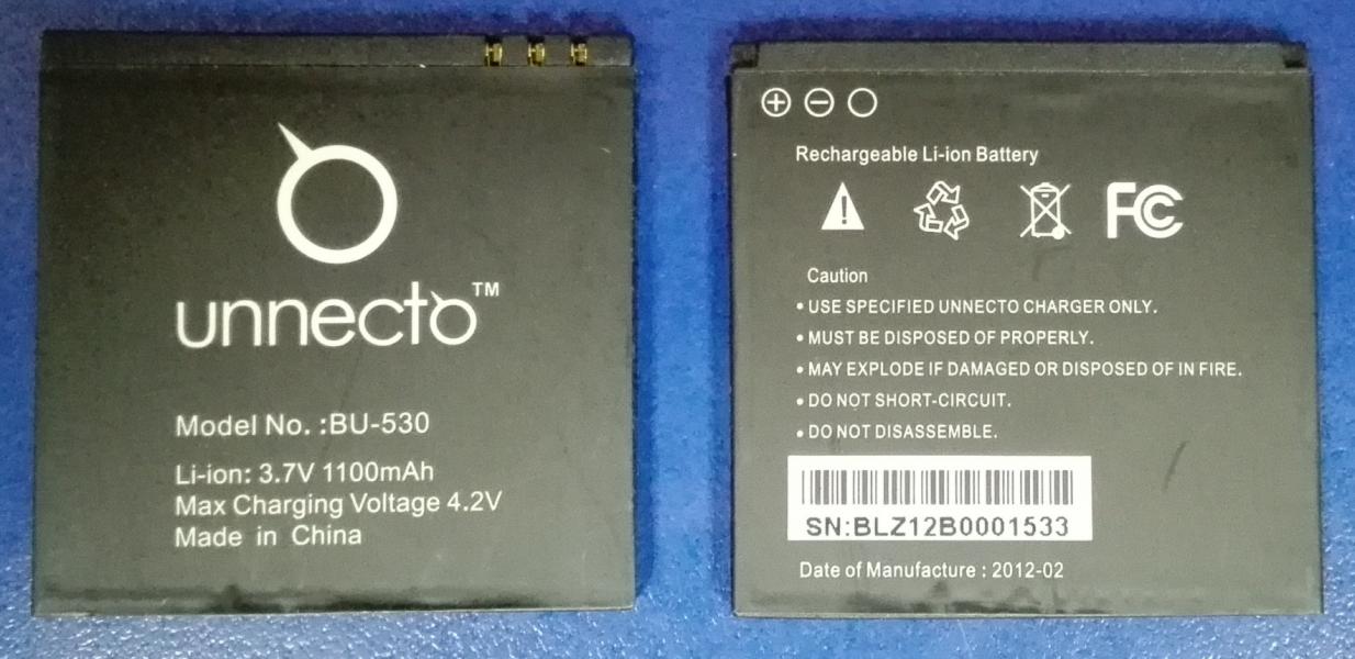 REPUESTO BATERIA UNNECTO  BU-530