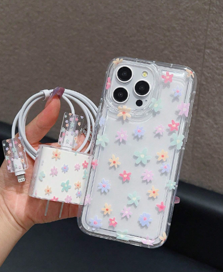 ESTUCHE SILICON CON DISE&Ntilde;O IPHONE 16 PRO MAX+ PROTECCION DE CUBO TRANSPARENTE