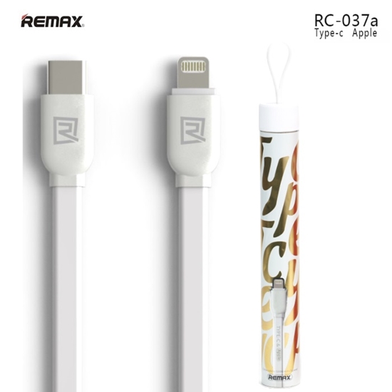 CABLE REMAX RC-037 TIPO-C A LIGHTNING BLANCO