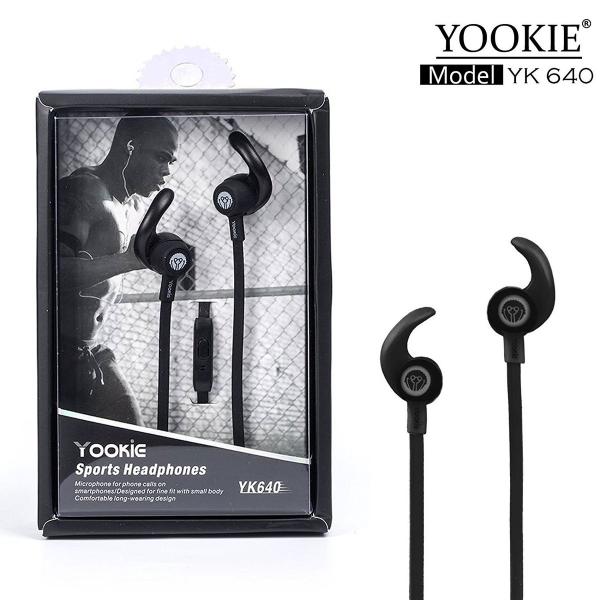 AUDIFONO YOOKIE SPORT HEARDPHONES YK640 NARANJA / MORADO