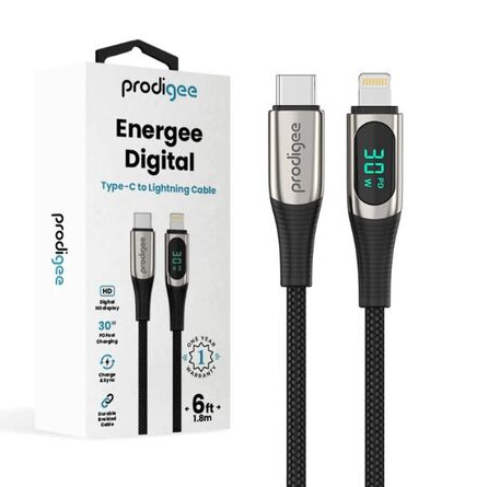 CABLE DIGITAL USB TIPO C A LIGHTNING 1.8 MTS NEGRO