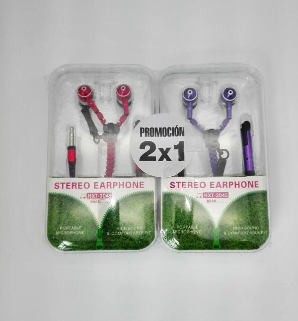 AUDIFONO  ZIPPER   HXT-2045 ROJO/AZUL/NEGRO