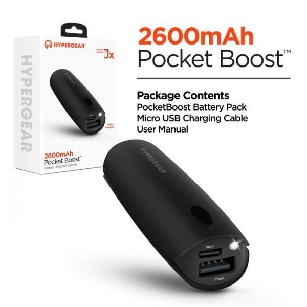 BATERIA EXTERNA HYPERGEAR POCKET BOOST 2600mAH