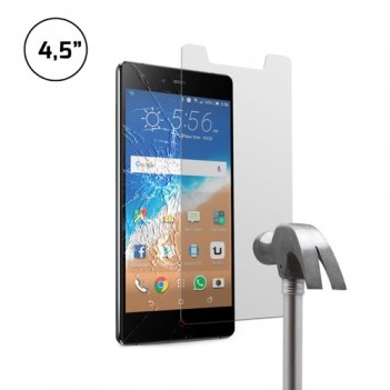 PROTECTOR TEMPERADO UNIVERSAL 4.5 TRANSPARENTE