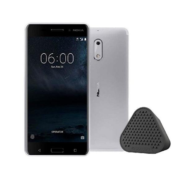 Celular Nokia 6 Plateado + Parlante Coloud