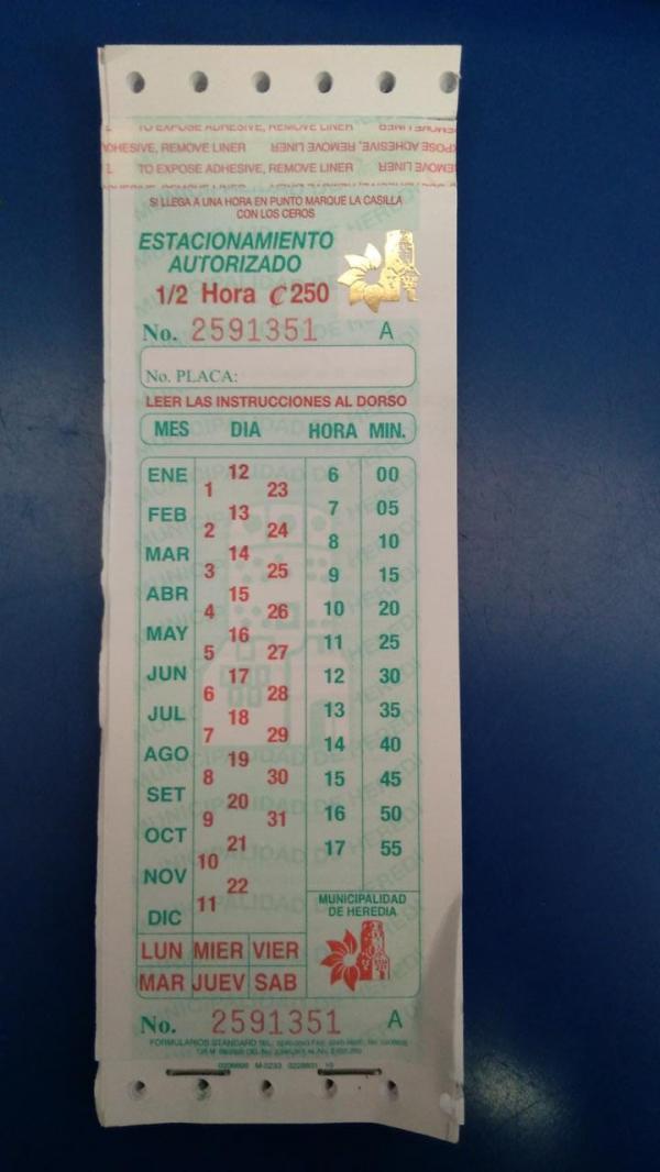 BOLETAS ESTACIONAMIENTO