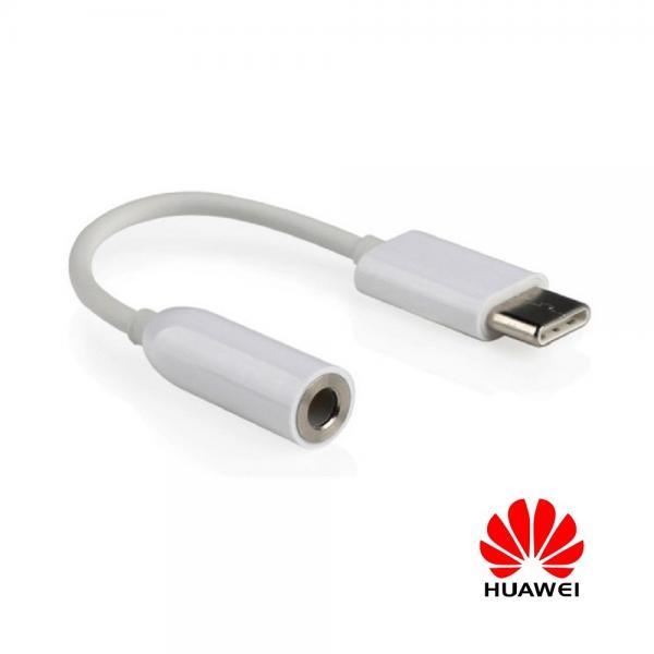 CABLE ORIGINAL HUEWEI TIPO C A 3.5mm BLANCO