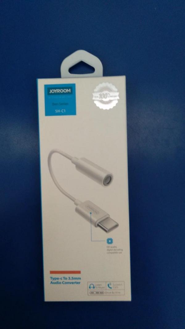 ADAPTADOR CABLE JACK TIPO C A 3.5mm BLANCO