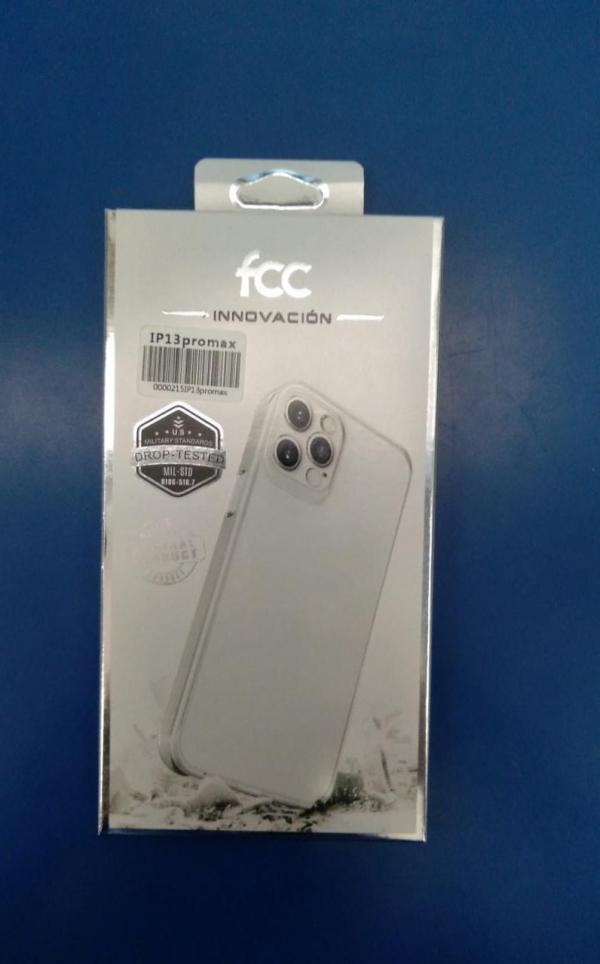 ESTUCHE SILICON APPLE IPHONE 13 PRO MAX TRANSPARENTE