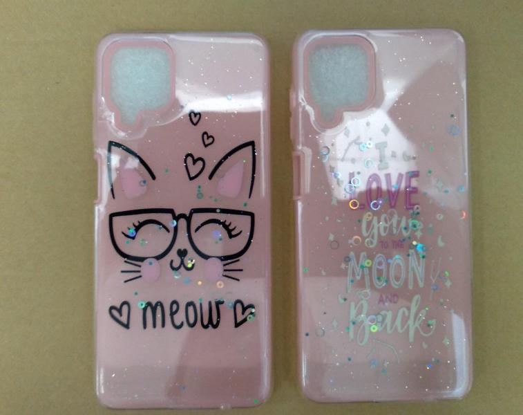 ESTUCHE DOBLE SAMSUNG GALAXY  A12 ROSADO CON DISE&Ntilde;O