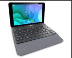 ESTUCHE CON TECLADO LOGIC 10" GRIS