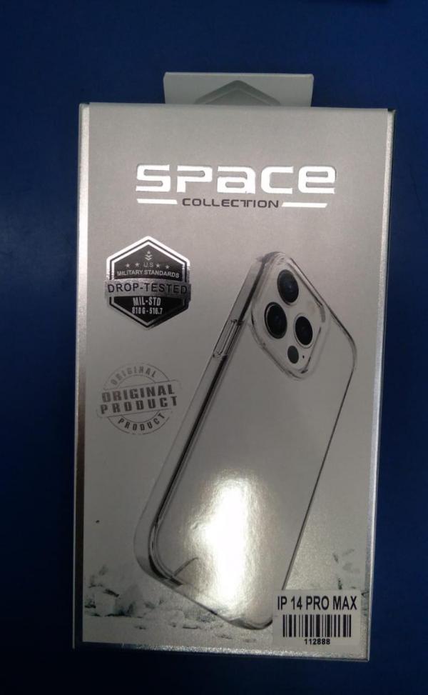 ESTUCHE SILICON APPLE IPHONE  14 PRO MAX TRANSPARENTE