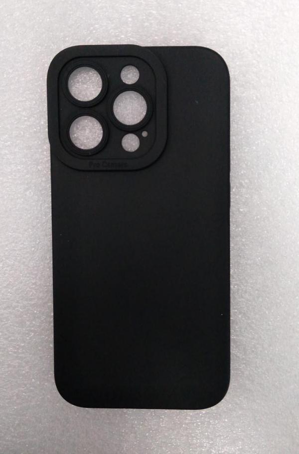 ESTUCHE SILICON  IPHONE 14 PRO NEGRO/AZUL/ROJO/VERDE MENTA