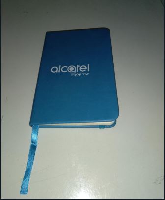 REGALIA LIBRETAS ALCATEL PEQUE&Ntilde;A CELESTE