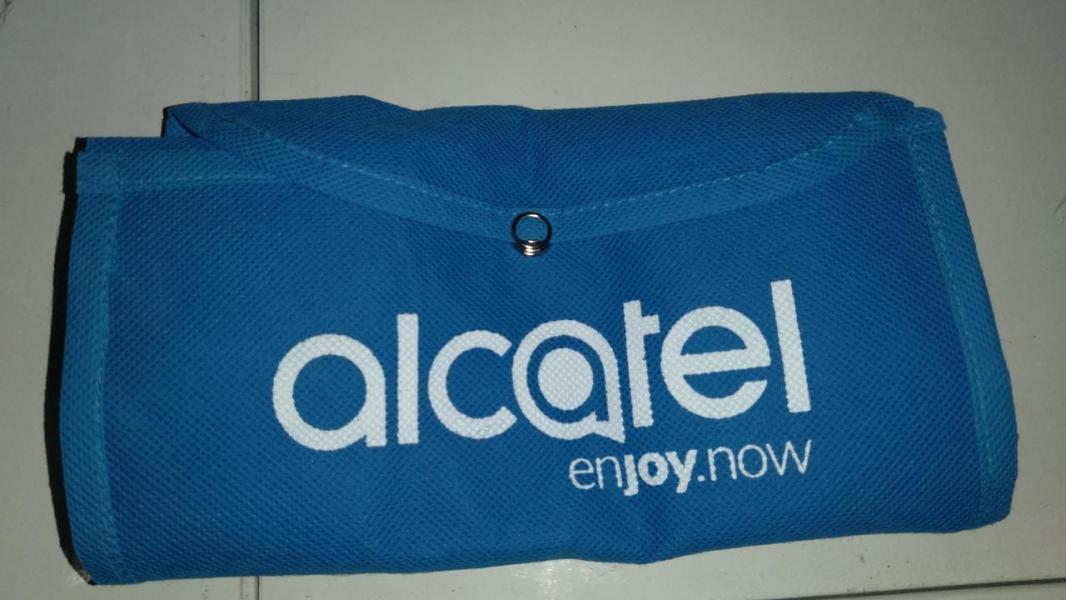 REGALIA BOLSA TELA ALCATEL CELESTE