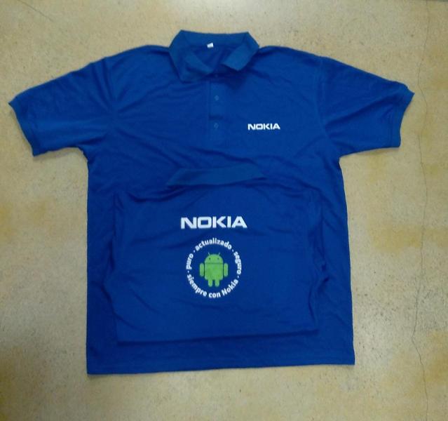 REGALIA CAMISA NOKIA TALLAS M/L/S/XL AZUL