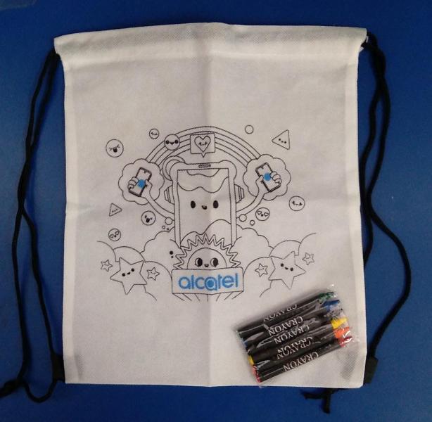 REGALIA BOLSITO NI&Ntilde;O ALCATEL CON GRAYON BLANCO