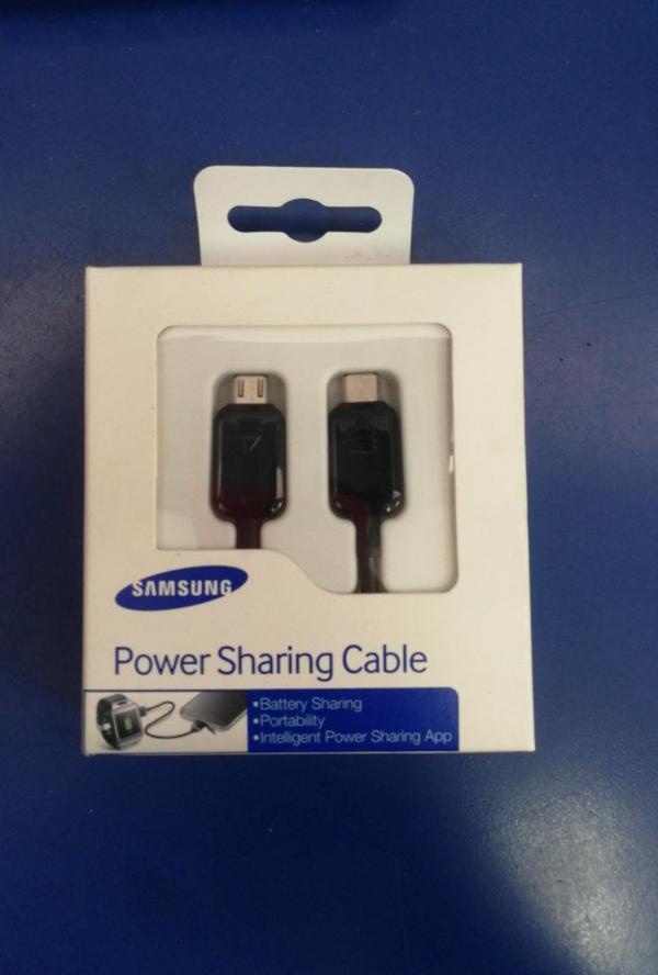 CABLE SAMSUNG  GALAXYY ALIMENTACION COMPARTIDA MICROUSB A MICROUSB NEGRO