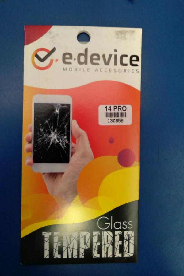 PROTECTOR TEMPERADO APPLE IPHONE 14 PRO TRANSPARENTE