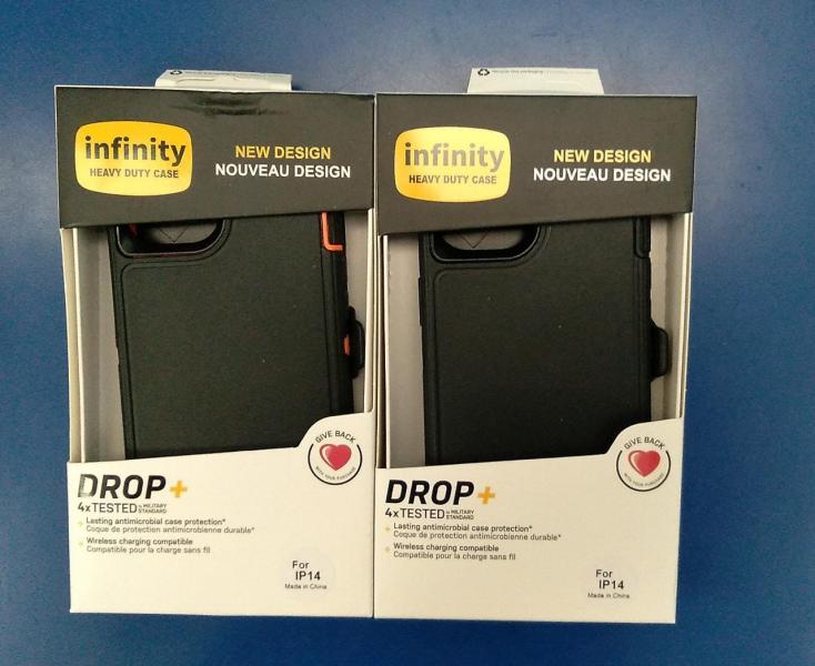 ESTUCHE OTTER CLIP IPHONE  14 NEGRO