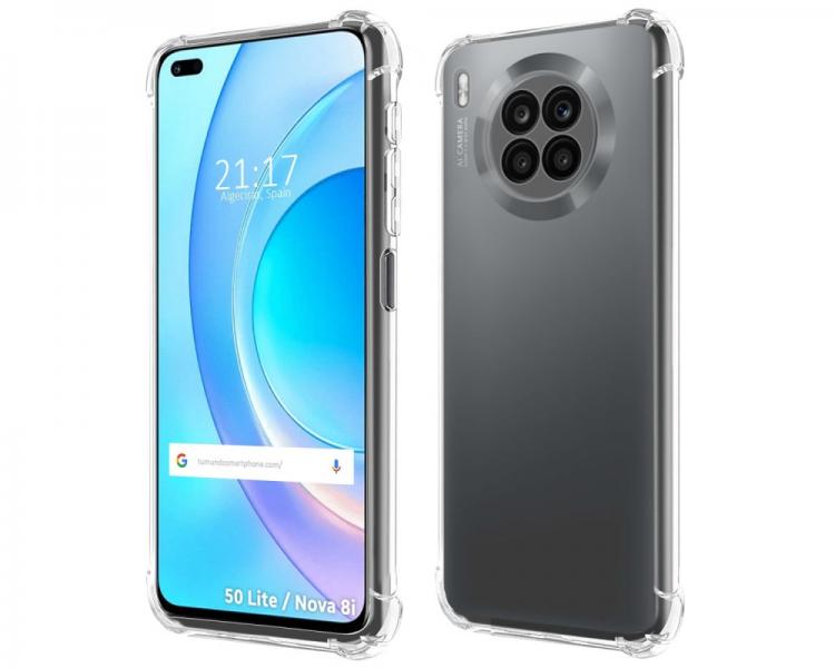 ESTUCHE SILICON NOVA 8i/HONOR 50 LITE TRANSPARENTE
