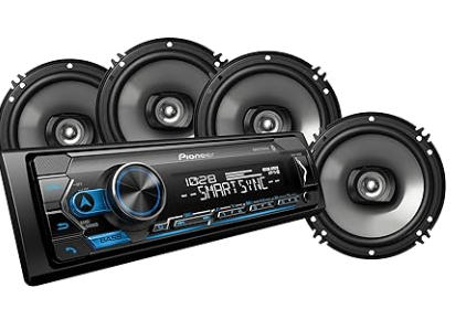 RADIO PARA CARRO PIONEER  AUDIO BUNDLE COAXIAL 200w BLUETOOTH Y SMART NEGRO