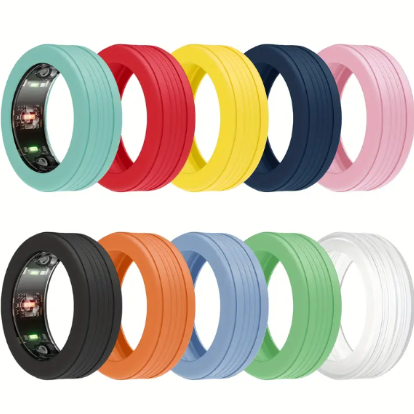 PROTECTOR DE SILICON PARA ANILLO INTELIGENTE #6/7/8/9/10 COLORES