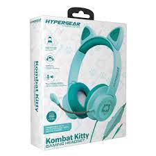 AUDIFONOS HYPERGEAR KOMBAT KITTY GAMING HEADSET TURQUESA