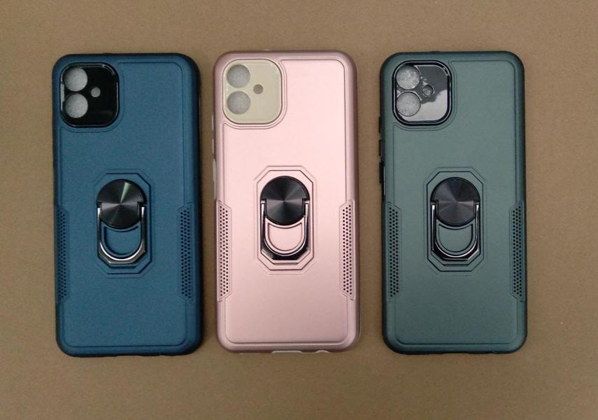 ESTUCHE DOBLE CON ANILLO SAMSUNG A04E COBRE/AZUL/VERDE/LILA/NEGRO