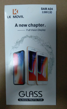 PROTECTOR TEMPERADO SAMSUNG GALAXY A24 TRANSPARENTE