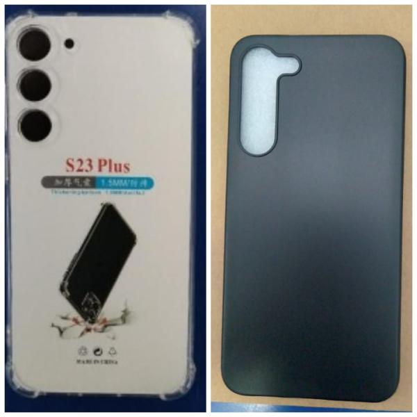 ESTUCHE SILICON SAMSUNG GALAXY S23 PLUS NEGRO/TRANSPARENTE