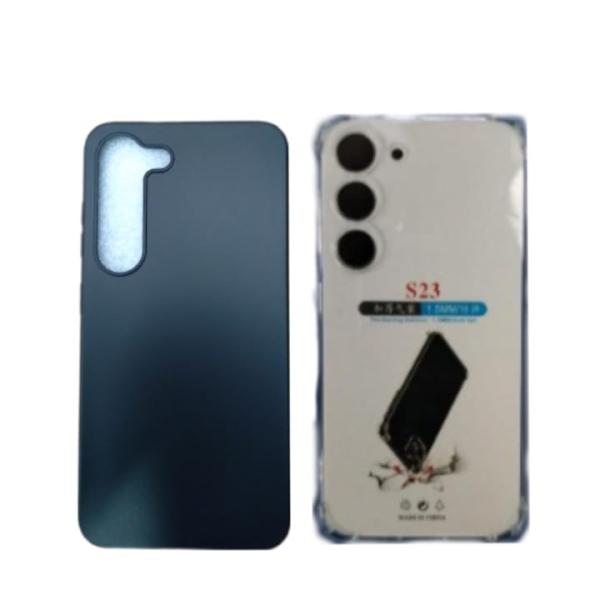 ESTUCHE SILICON SAMSUNG GALAXY S23 NEGRO/TRANSPARENTE